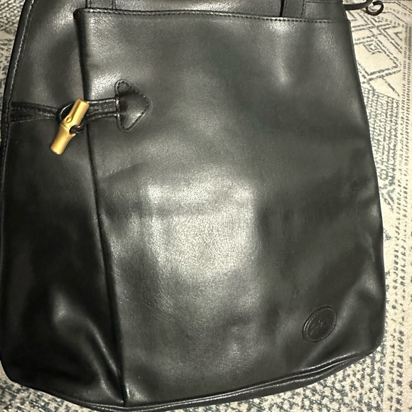 Longchamp Black Leather Bag - Picture 1 of 12
